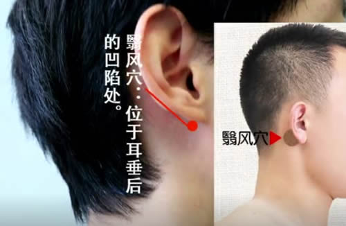 翳风穴的准确位置图