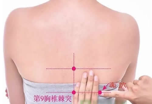 魂门穴的准确穴位图及作用