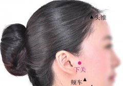 下关穴的准确穴位图及作用